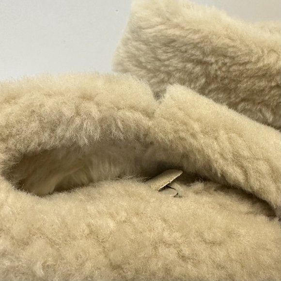 Cold Creek Boots Champagne Color Suede Look Size 8.5 Zippered Side - Picture 4 of 7